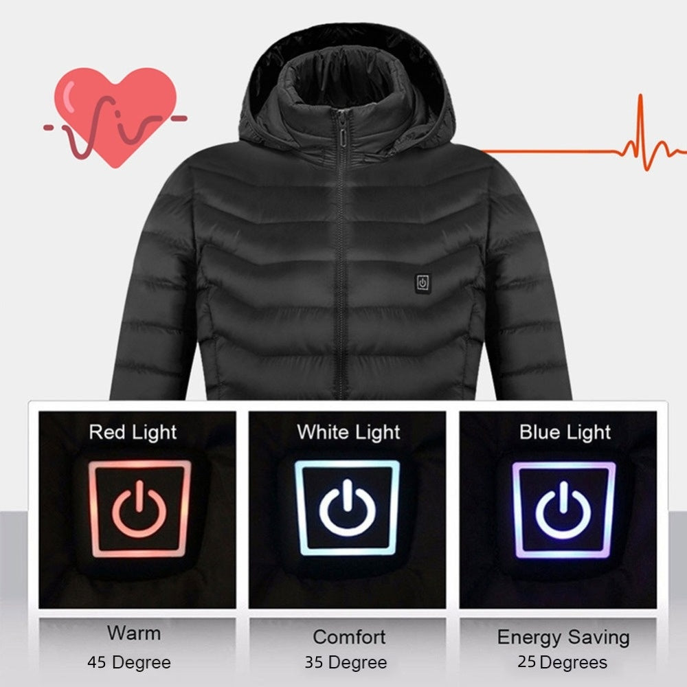 New Heated Jacket Coat USB Electric Jacket Cotton Coat Heater Thermal Clothing Heating Vest Men's Clothes Winter - Blackthorn 31