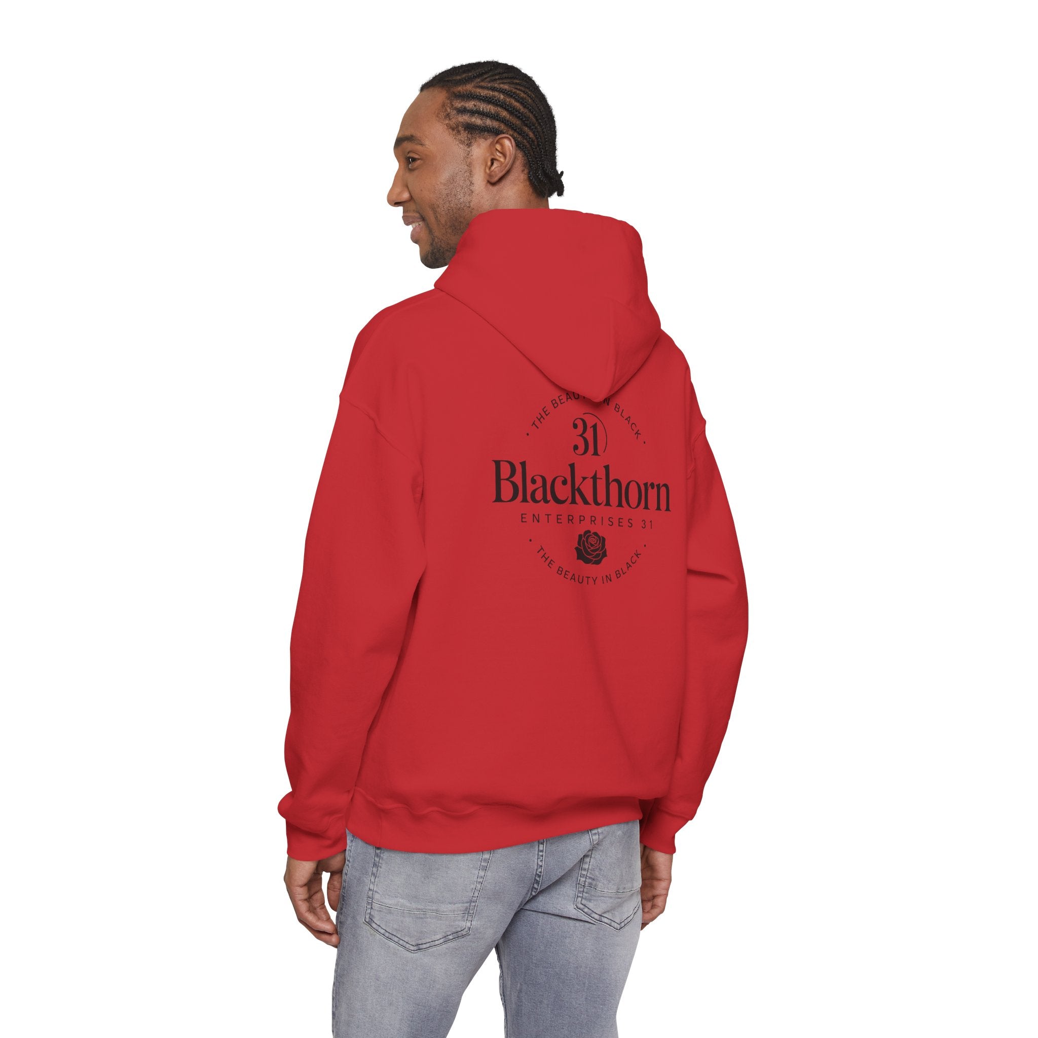 Blackthorn Logo Hoodie — Simple Black Logo Sweatshirt