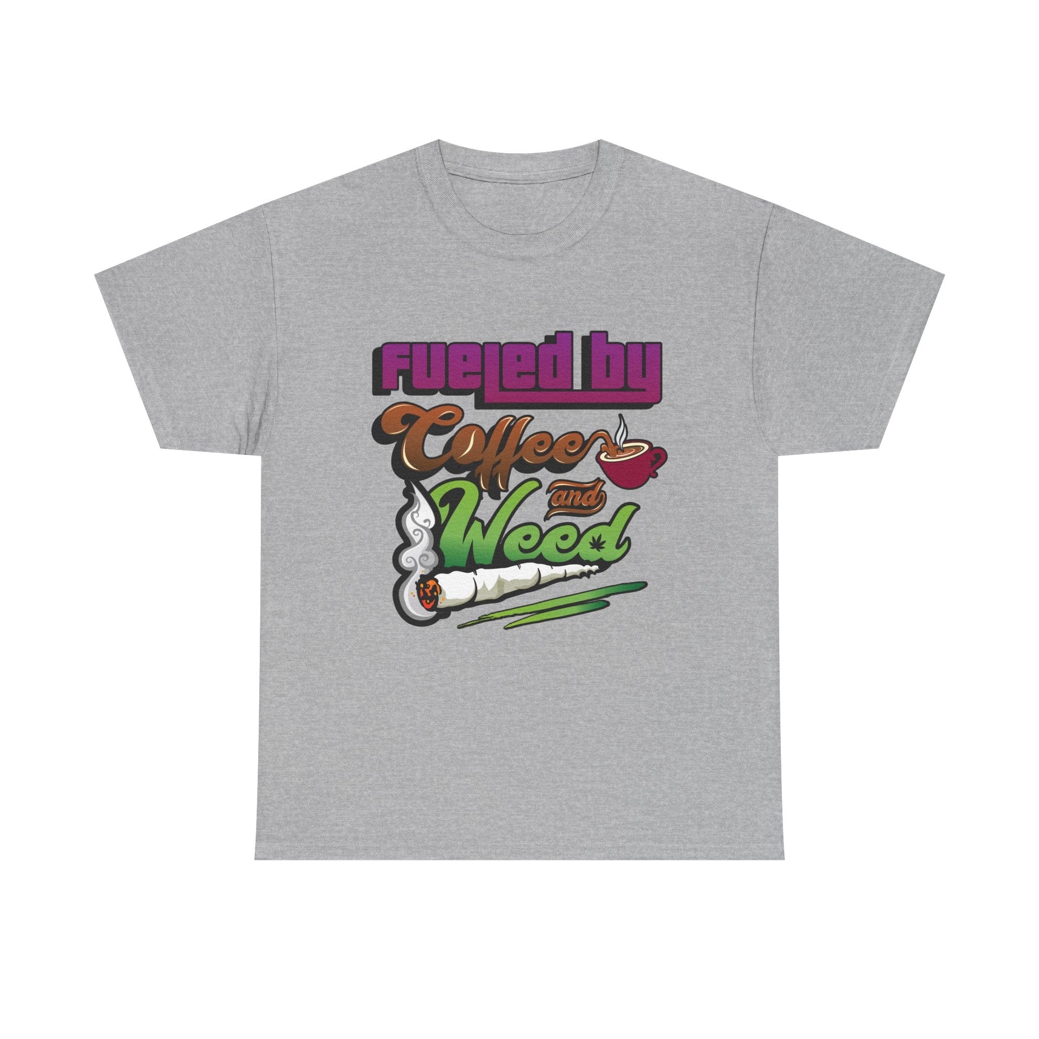 Fueled by Coffee and Weed Unisex Heavy Cotton Tee