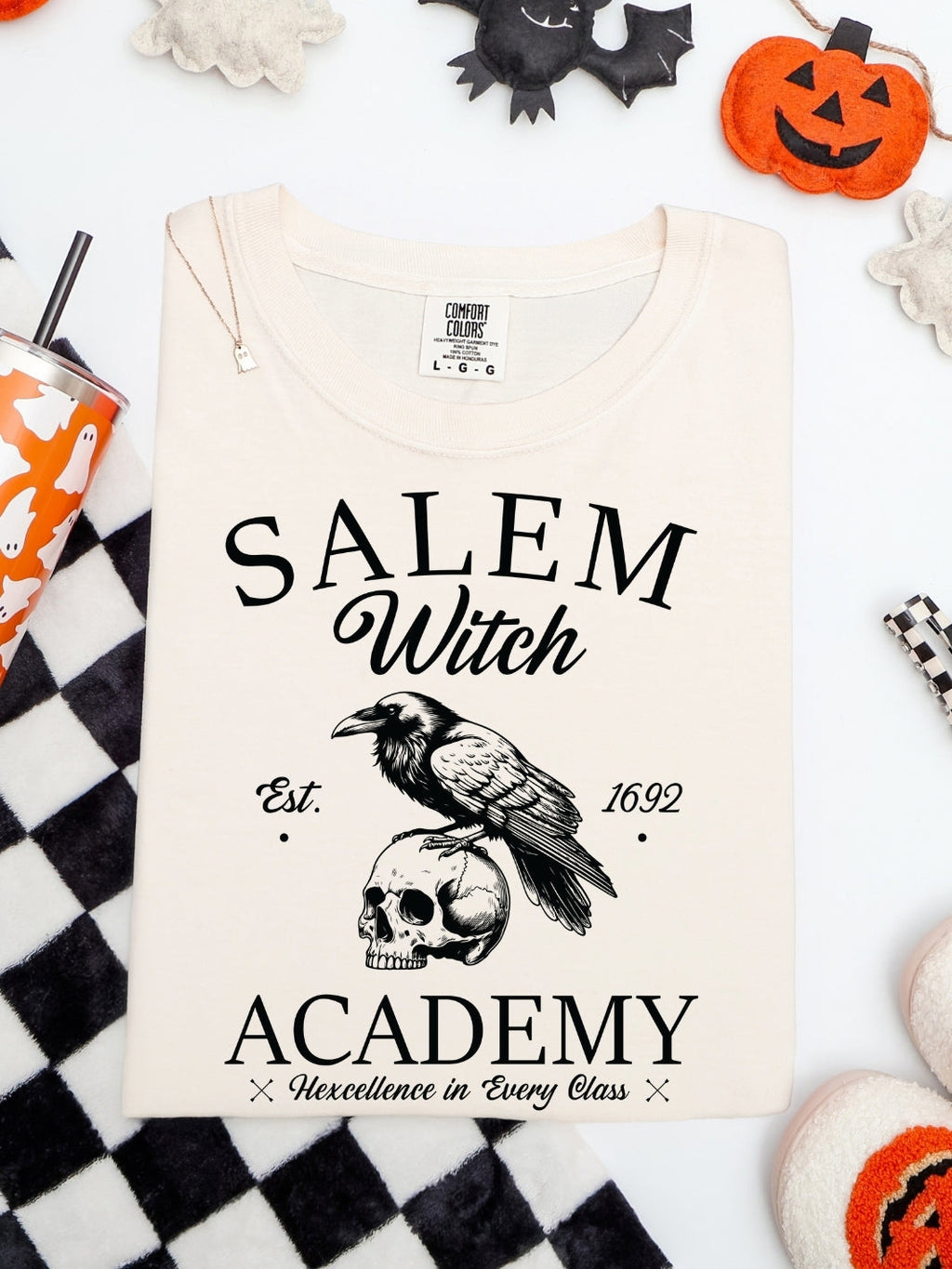 Comfort Colors Salem Witch Academy T-Shirt - Blackthorn 31