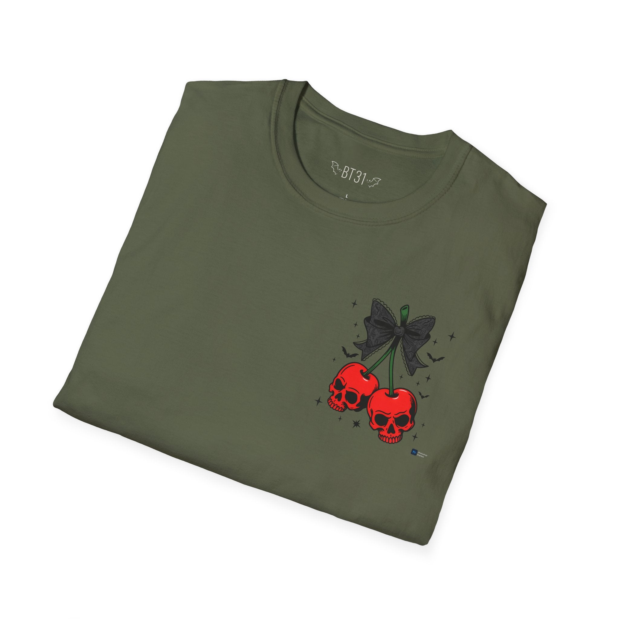 Blackthorn 31 Unisex T-Shirt with Skull Cherries Design - Blackthorn 31