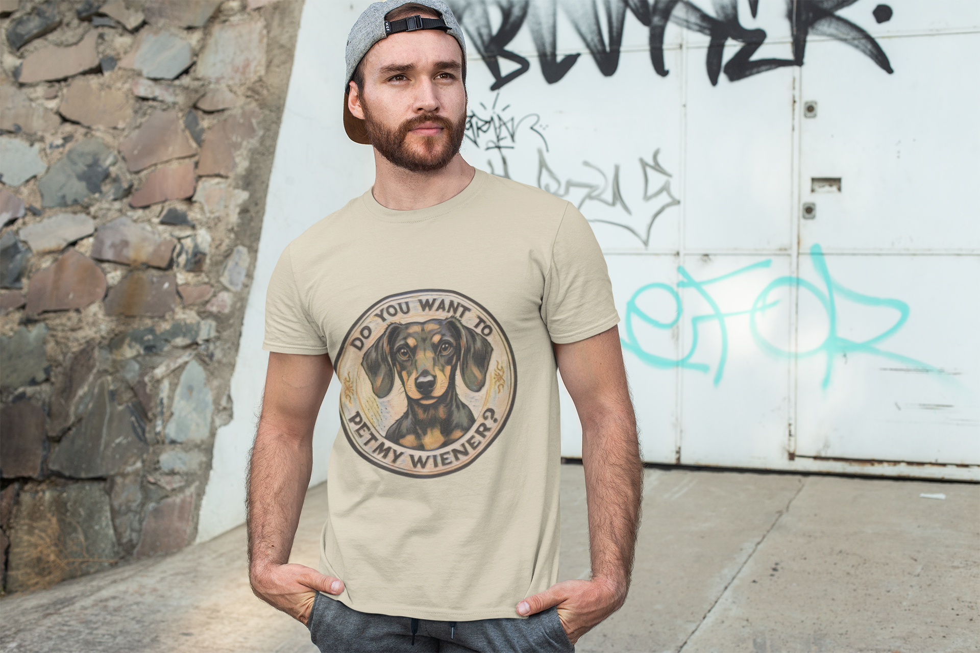 Do You Want To Pet My Wiener Graphic Tee - Blackthorn 31