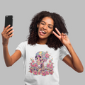 Painted Colorful Skull Graphic Tee - Blackthorn 31