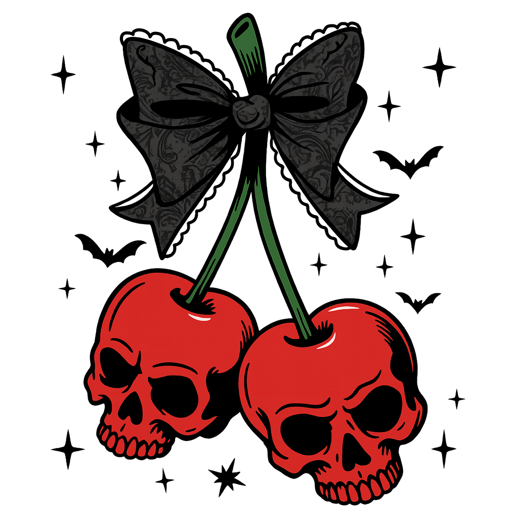 Blackthorn 31 Unisex T-Shirt with Skull Cherries Design - Blackthorn 31
