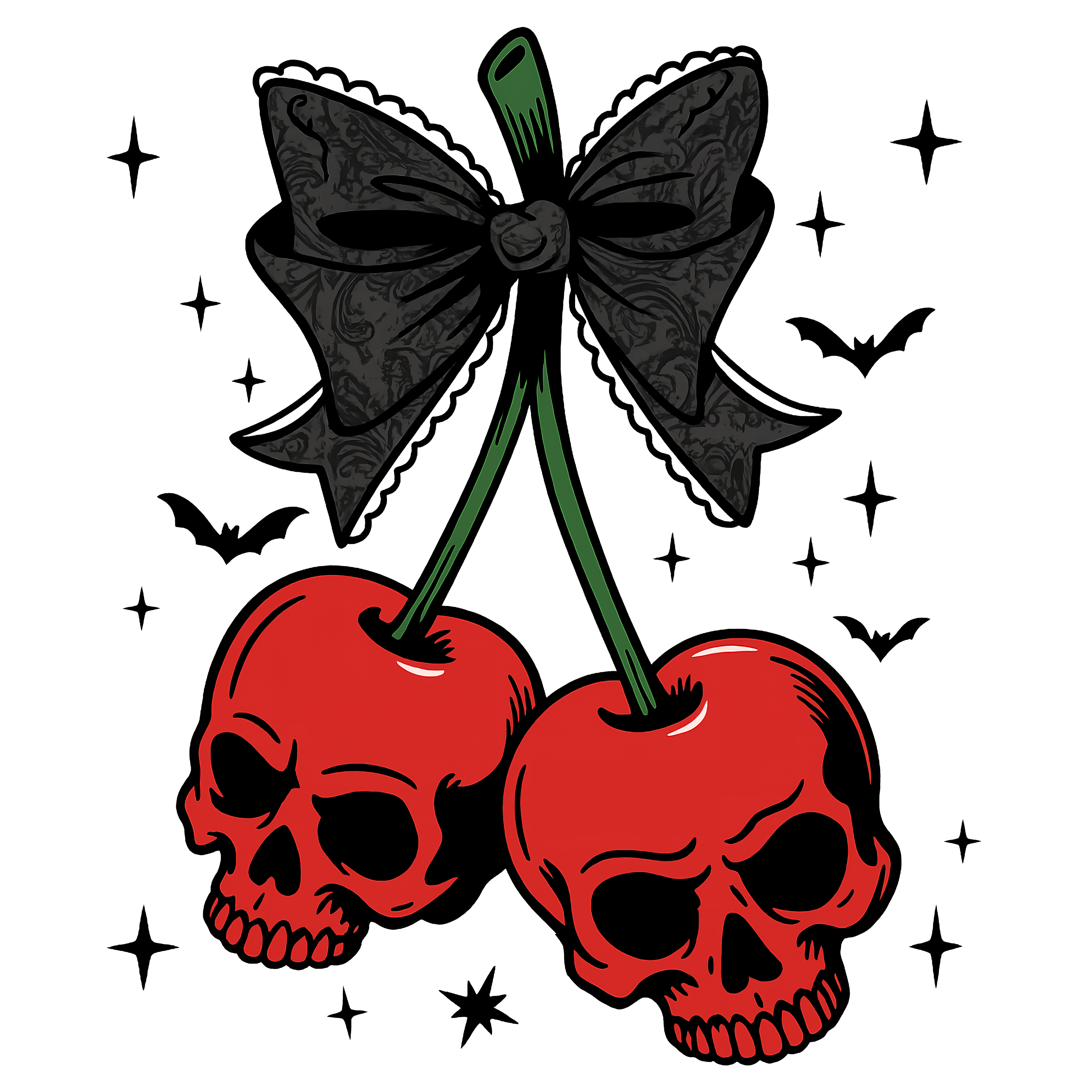 Blackthorn 31 Unisex T-Shirt with Skull Cherries Design - Blackthorn 31