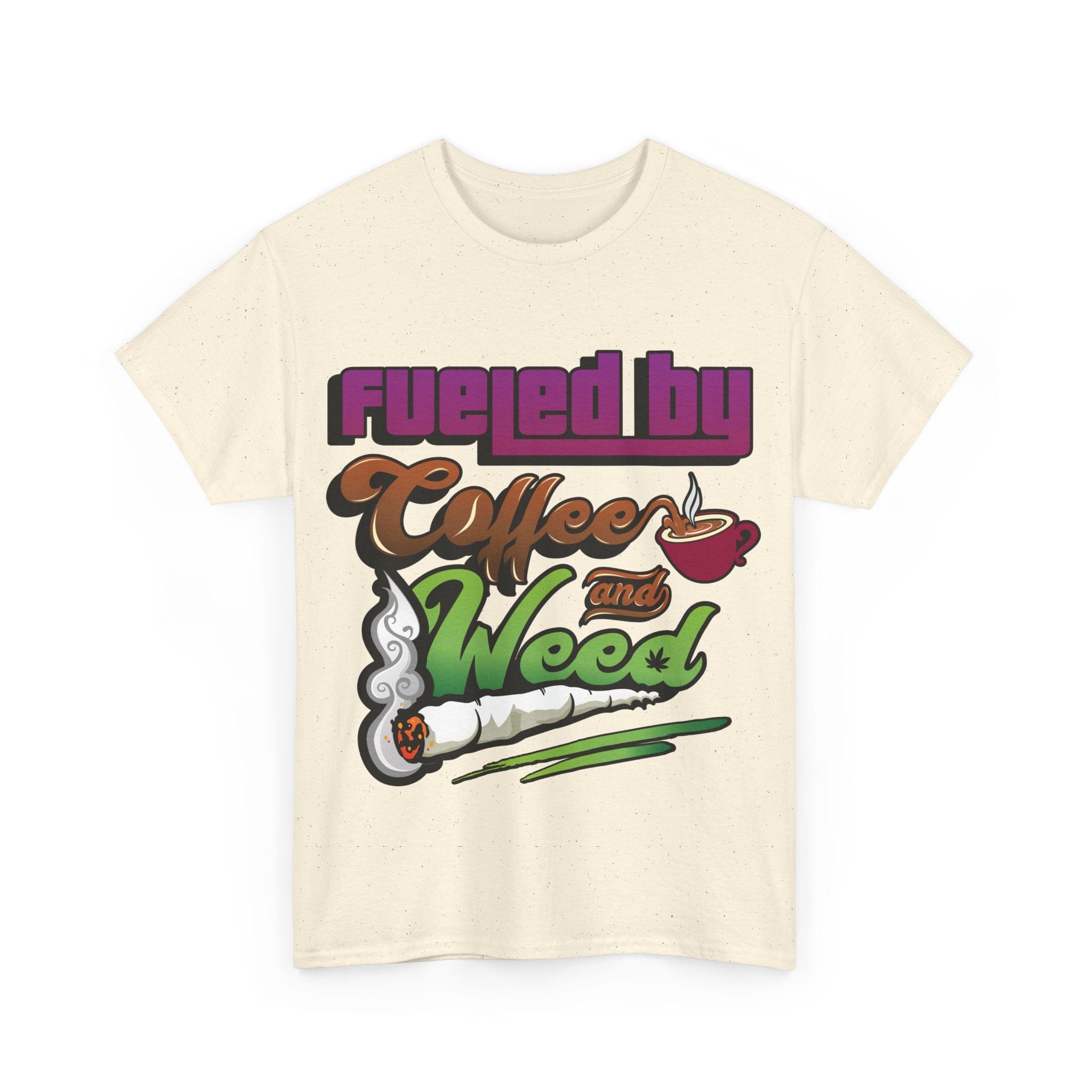 Fueled by Coffee and Weed Unisex Heavy Cotton Tee - Blackthorn 31