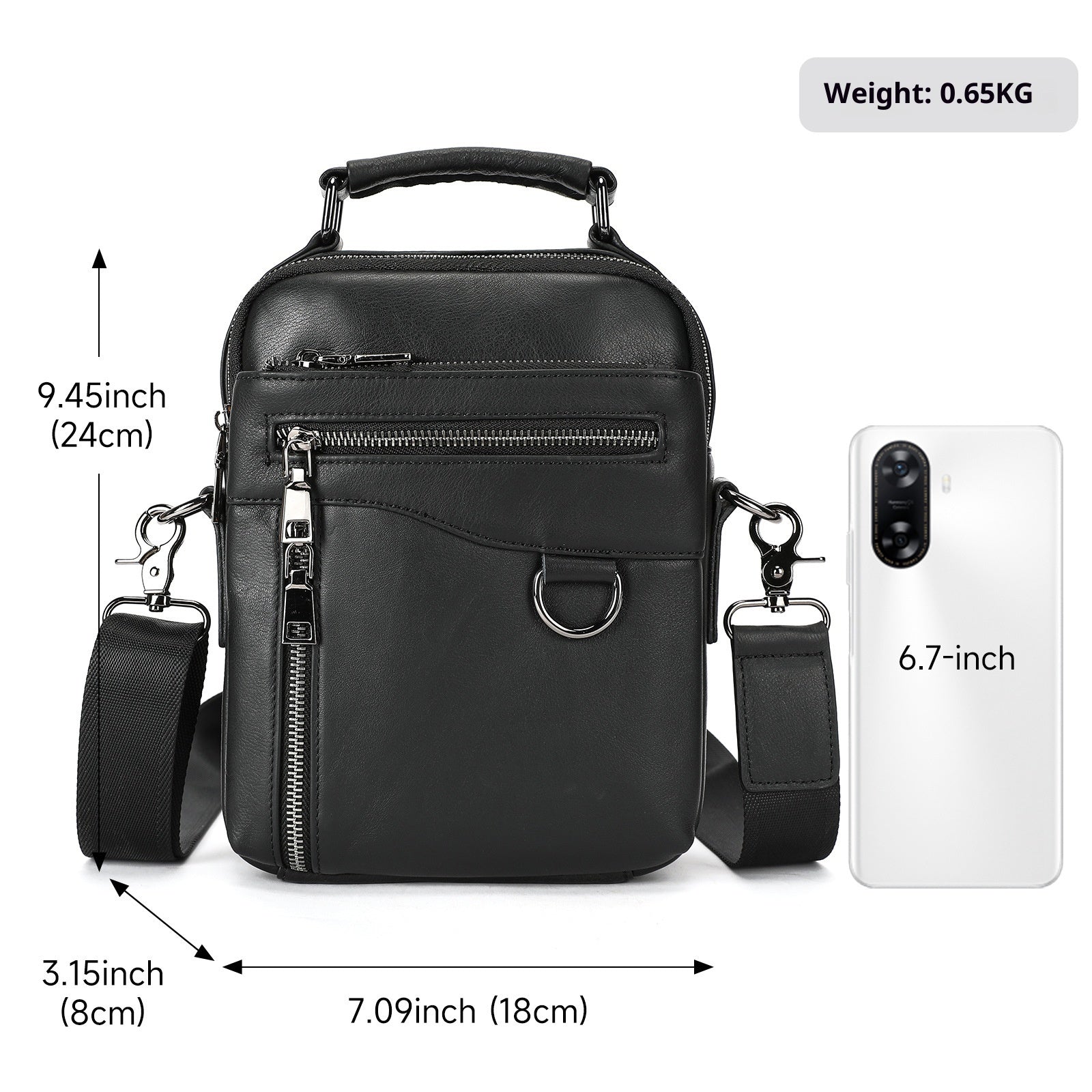 Men's Casual Single Crossbody Hand Carry Single Shoulder Bag