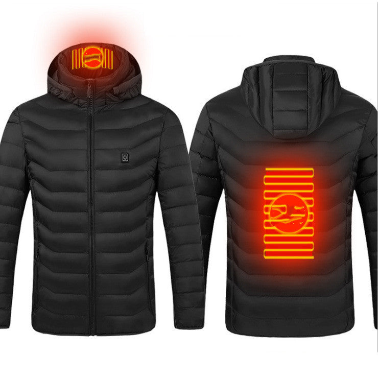 New Heated Jacket Coat USB Electric Jacket Cotton Coat Heater Thermal Clothing Heating Vest Men's Clothes Winter - Blackthorn 31