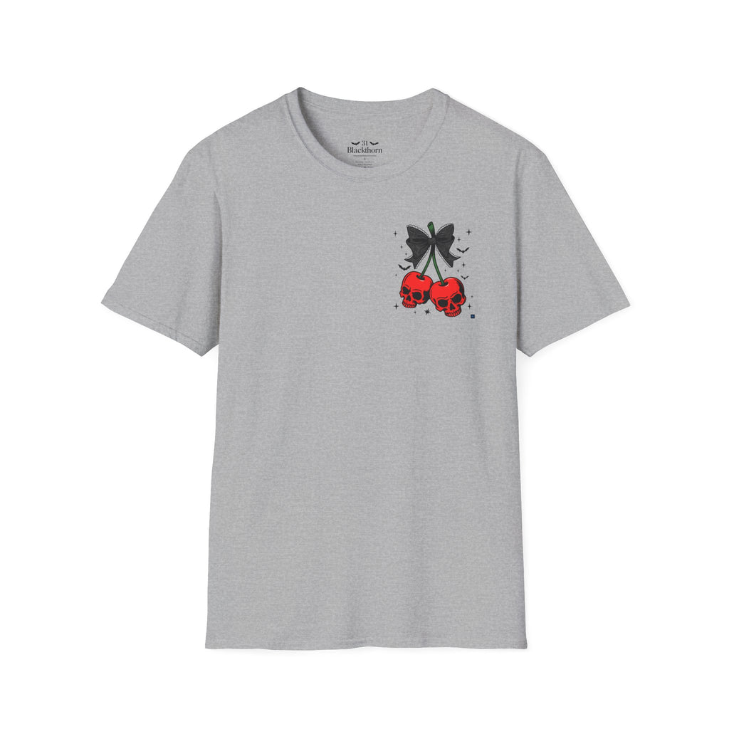 Blackthorn 31 Unisex T-Shirt with Skull Cherries Design - Blackthorn 31