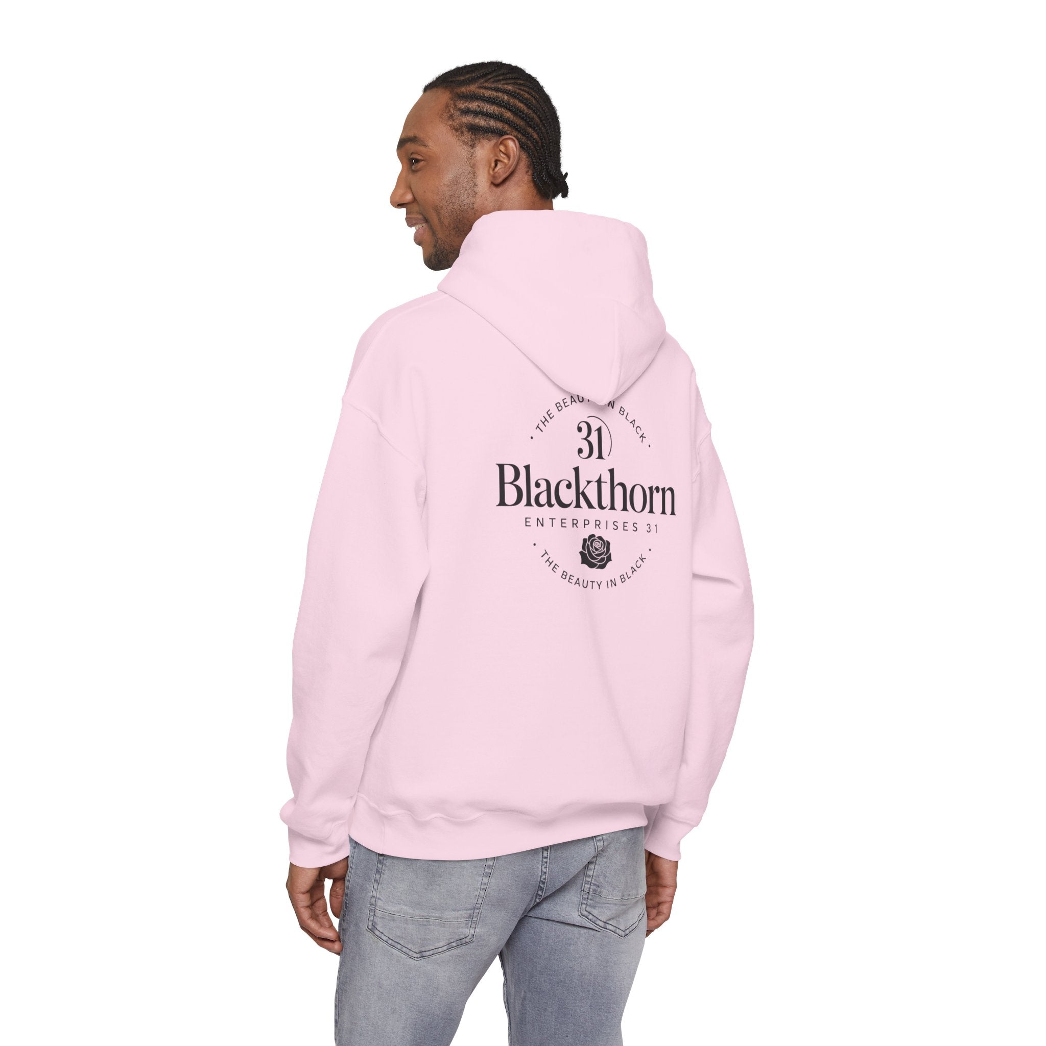Blackthorn Logo Hoodie — Simple Black Logo Sweatshirt