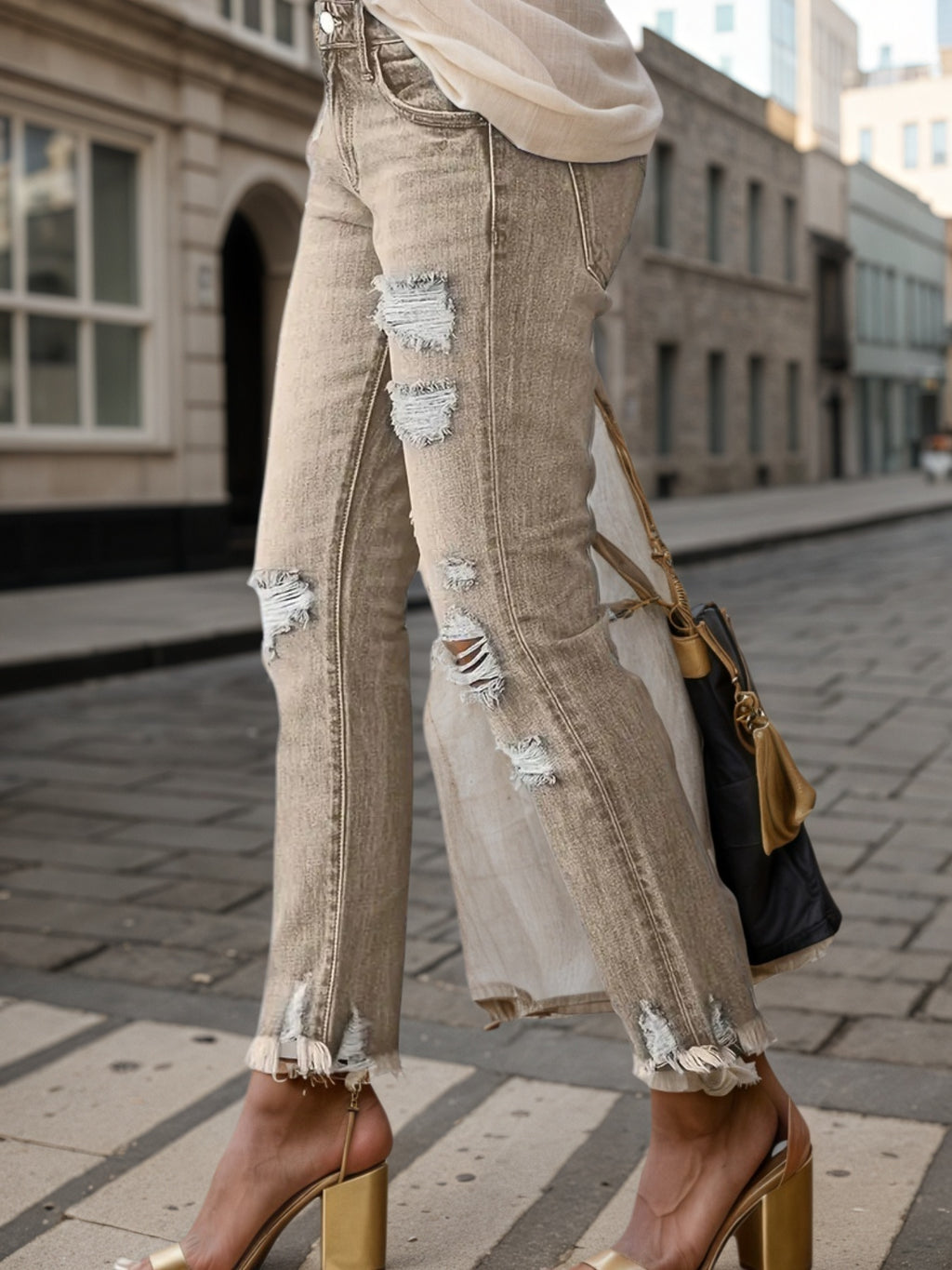 New Women's Fashion Ripped jeans - Blackthorn 31