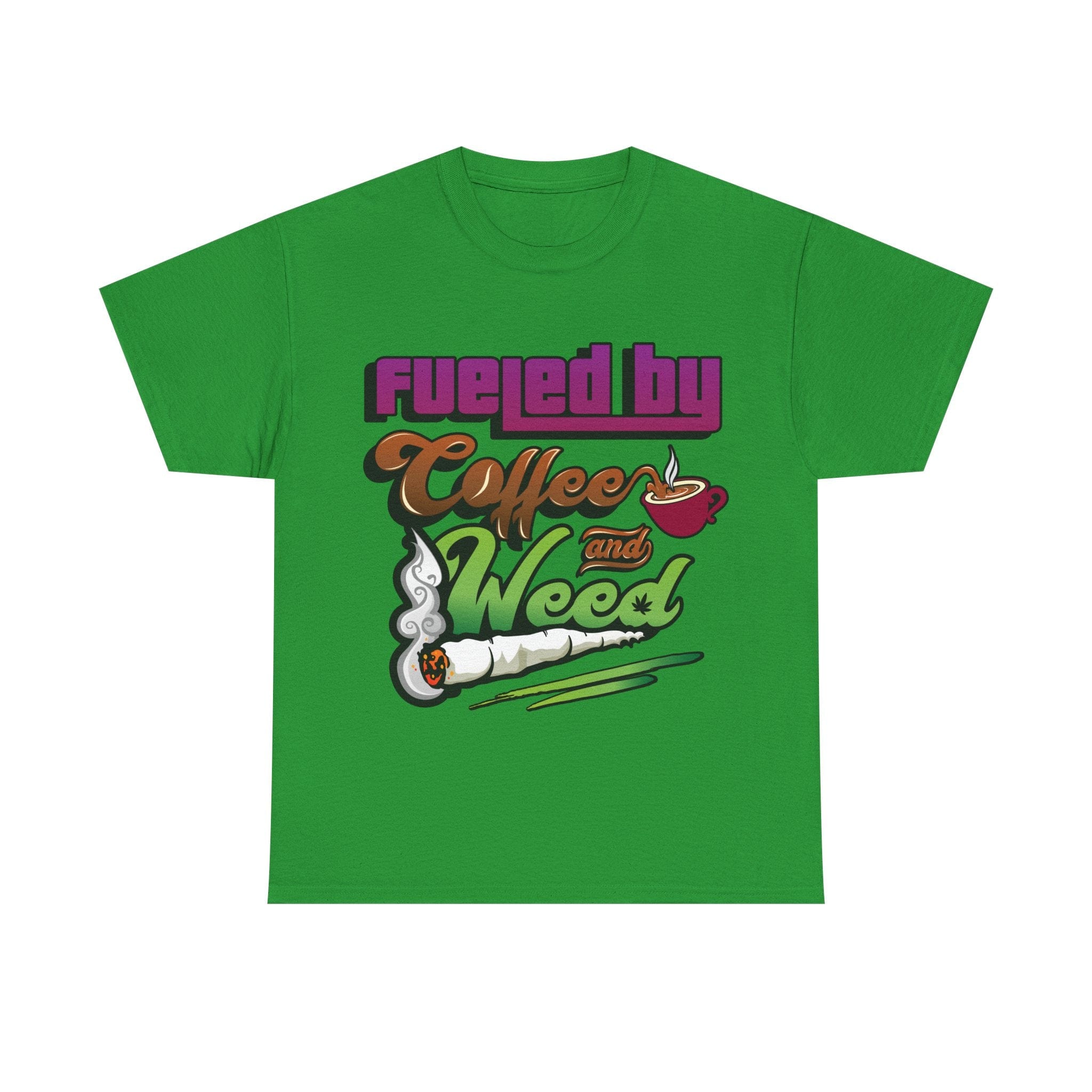Fueled by Coffee and Weed Unisex Heavy Cotton Tee