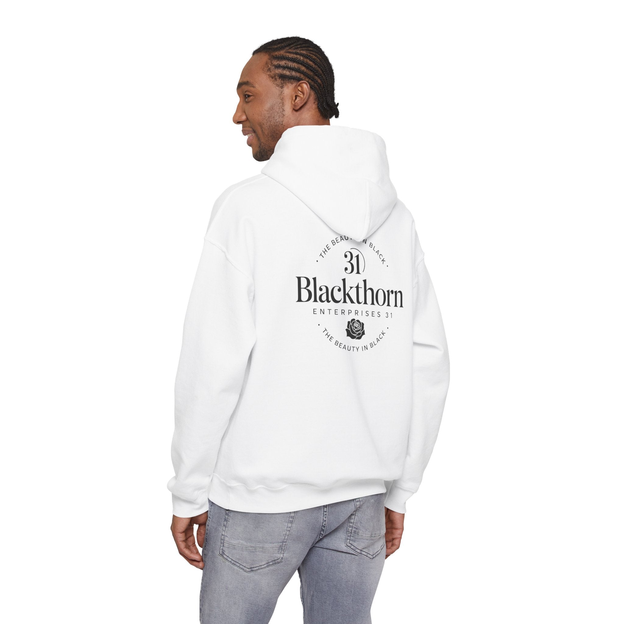 Blackthorn Logo Hoodie — Simple Black Logo Sweatshirt