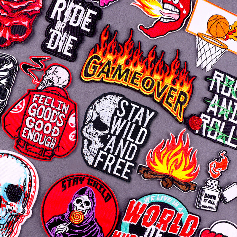 Punk Ghost Embroidered Sticker - Blackthorn 31