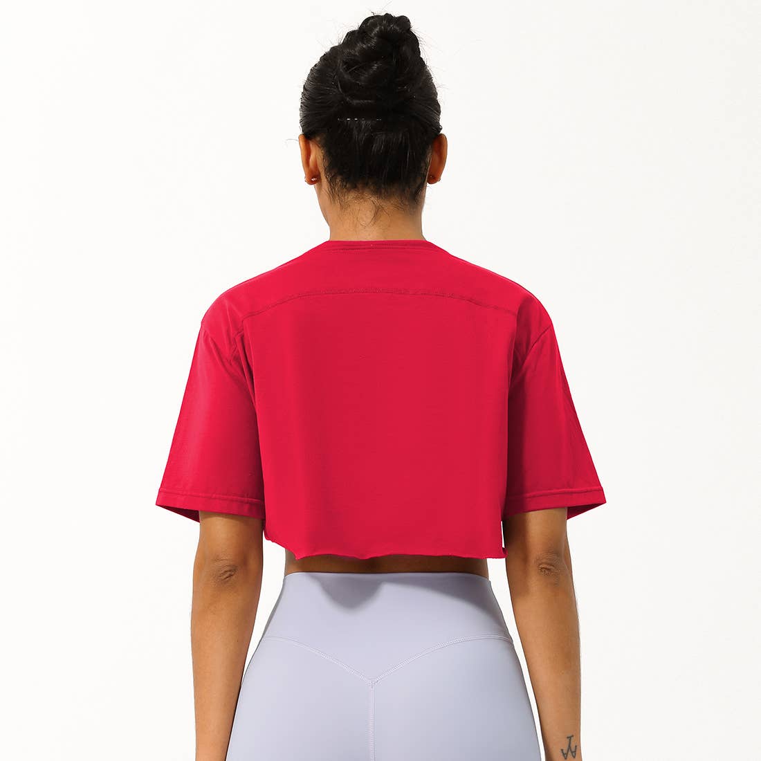 Well-in Vogue Women Loose Sport Crop Top T-Shirt