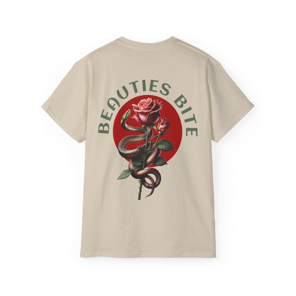 Unisex cotton T-shirt by Damned Threads with back design, showcasing a comfortable fit and casual style.