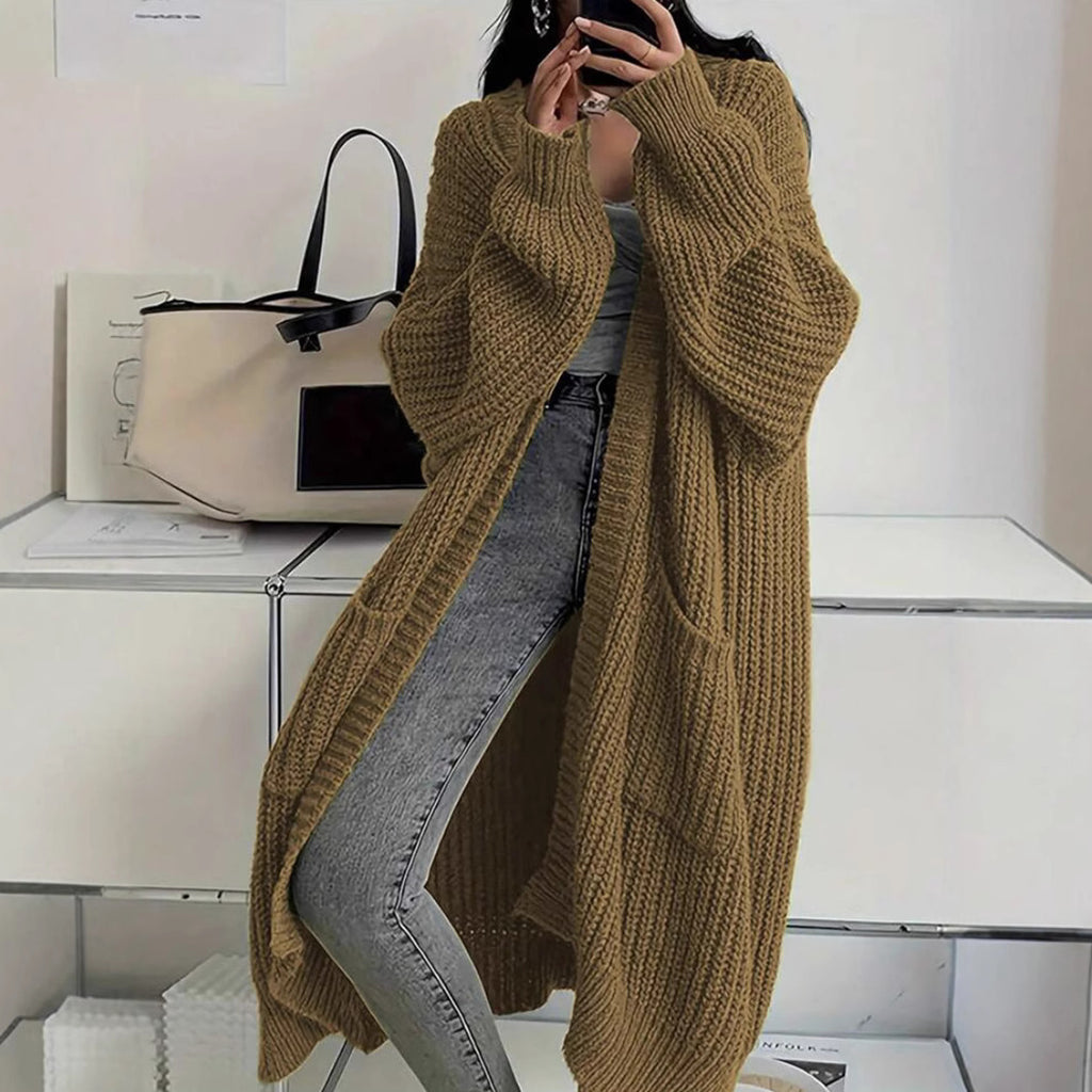 Idle Style Loose Thick Knitted Coat For Women - Blackthorn 31