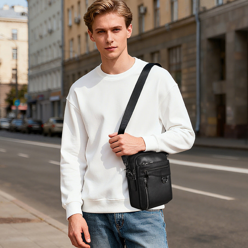 Men's Casual Single Crossbody Hand Carry Single Shoulder Bag - Blackthorn 31