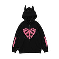 Men's Skull Skeleton Printed Hoodie - Blackthorn 31