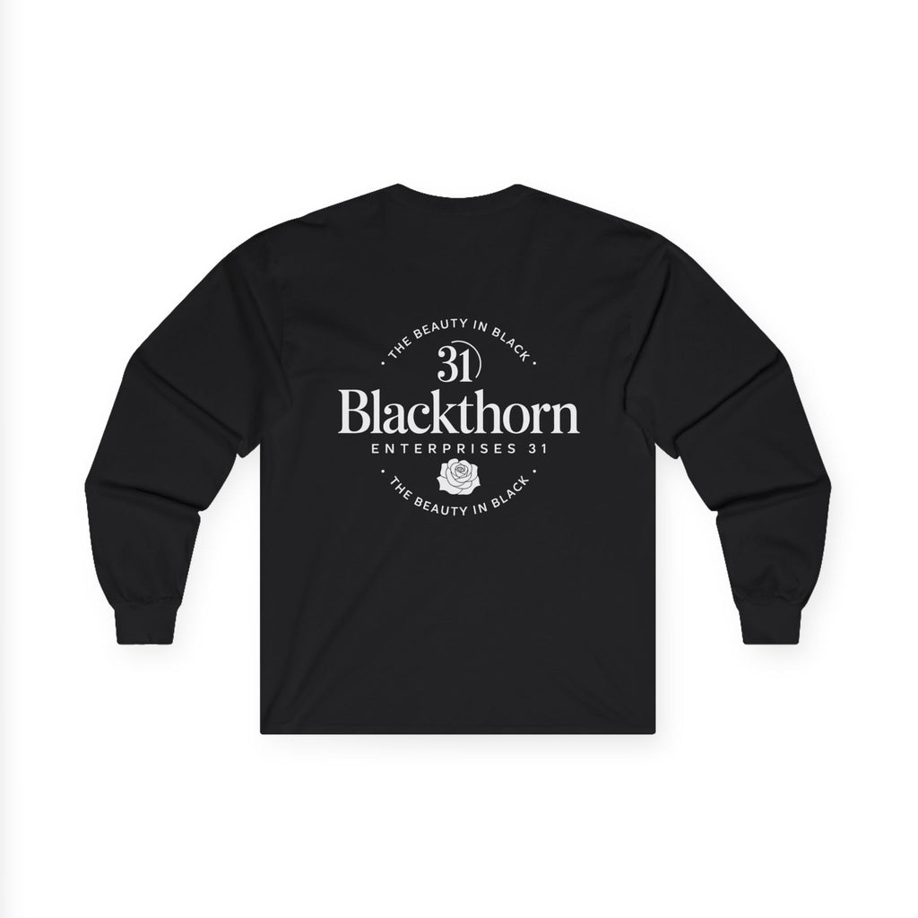 Cherry Skull Long Sleeve Tee — Blackthorn 31 Logo on Back - Blackthorn 31
