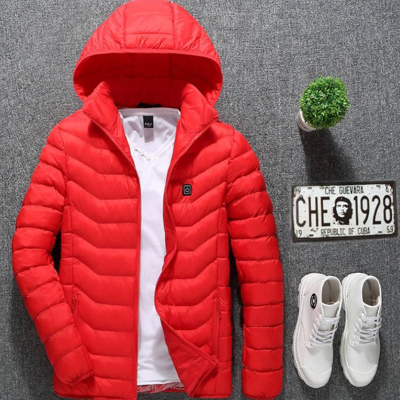 New Heated Jacket Coat USB Electric Jacket Cotton Coat Heater Thermal Clothing Heating Vest Men's Clothes Winter - Blackthorn 31