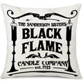 Halloween Pillow Cover Holiday Home Sofa Witch Broom Letter Printing - Blackthorn 31