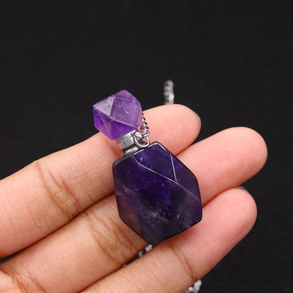 Crystal Potion Bottle Necklaces - Blackthorn 31