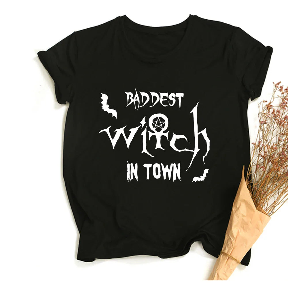 Witchy Quotes Crop Top T-Shirts - Blackthorn 31