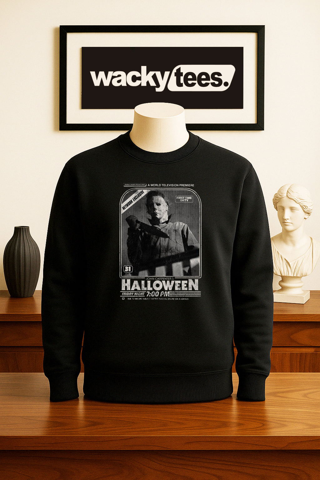 Halloween World Television Premiere Horror Michael Graphic Tee Shirt - Blackthorn 31