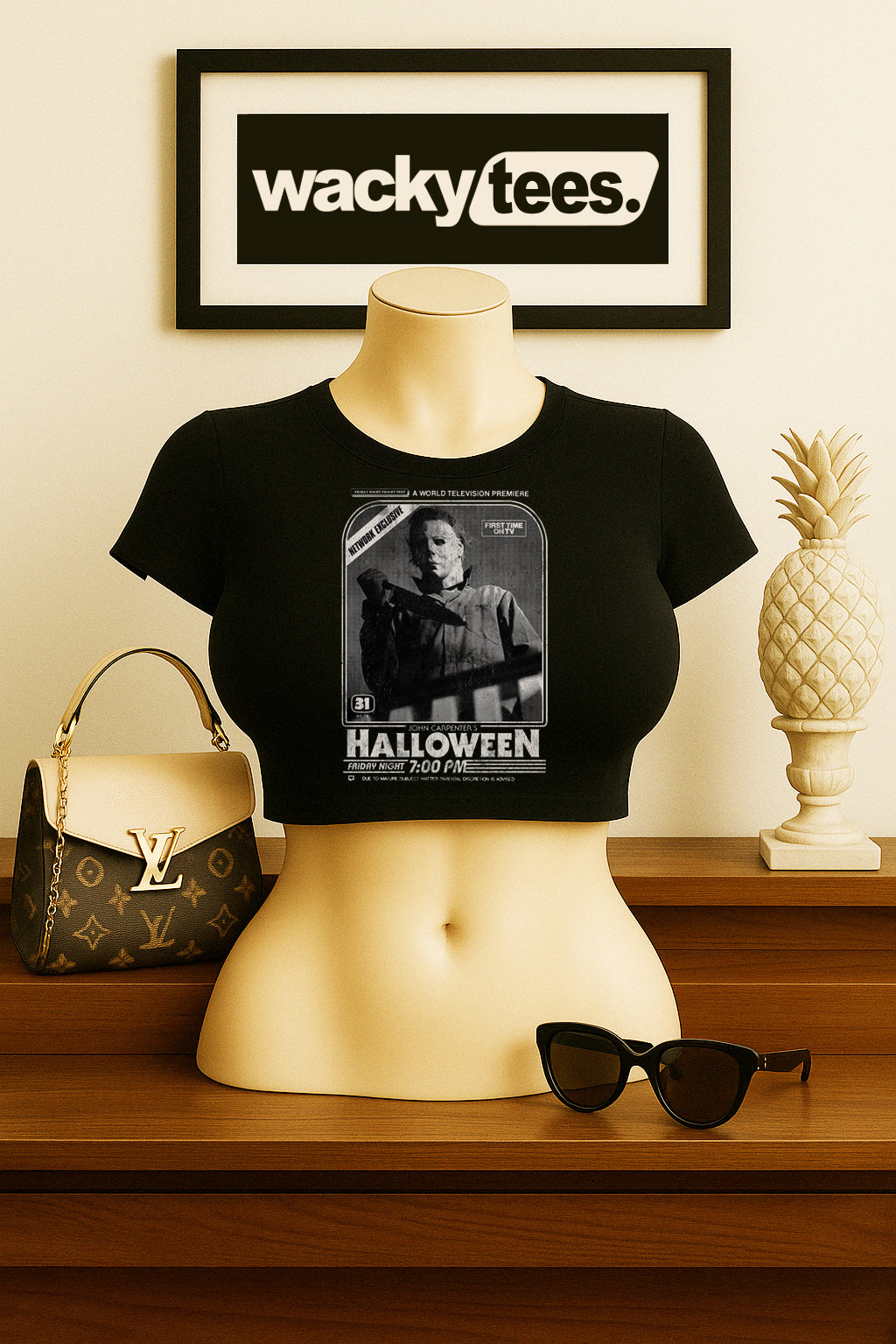 Halloween World Television Premiere Horror Michael Graphic Tee Shirt - Blackthorn 31
