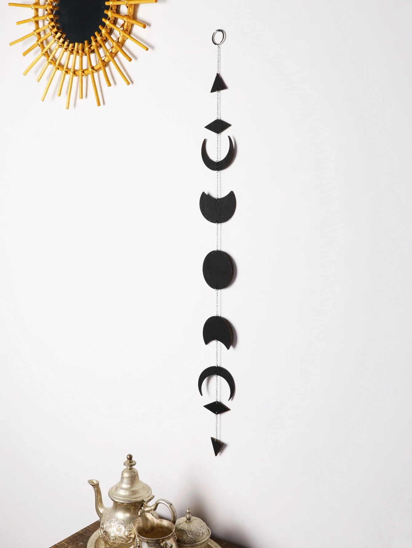 Black Moon Phase Wall Hanger - Blackthorn 31