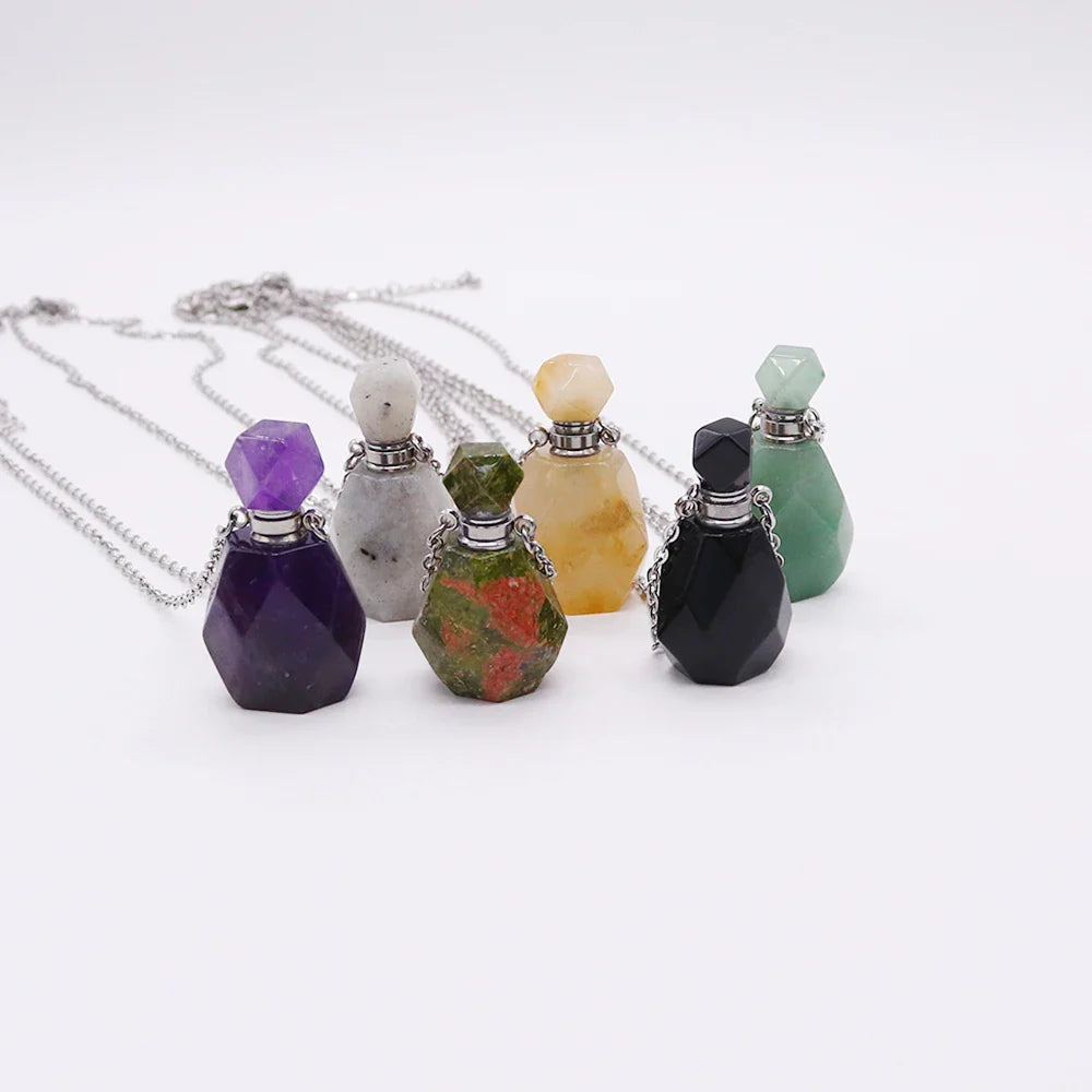 Crystal Potion Bottle Necklaces - Blackthorn 31