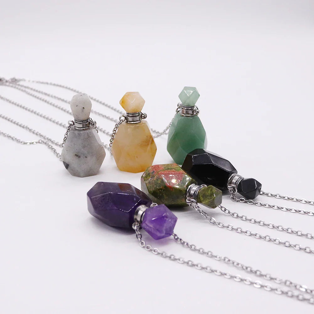 Crystal Potion Bottle Necklaces - Blackthorn 31