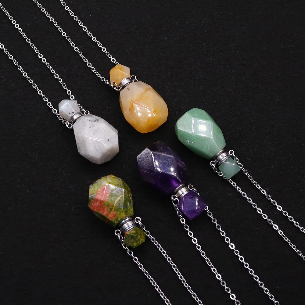 Crystal Potion Bottle Necklaces - Blackthorn 31