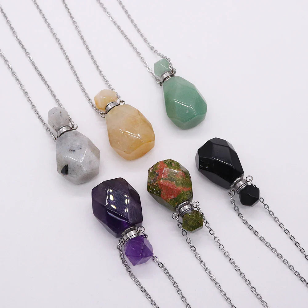 Crystal Potion Bottle Necklaces - Blackthorn 31