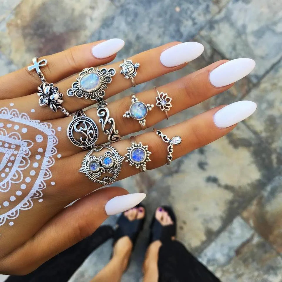 Bohemian Witchy Trendy Ring Sets - Blackthorn 31