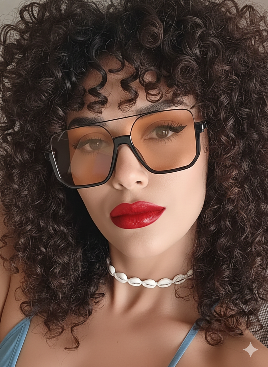Oversized Square Frame Fashion Sunglasses - Blackthorn 31