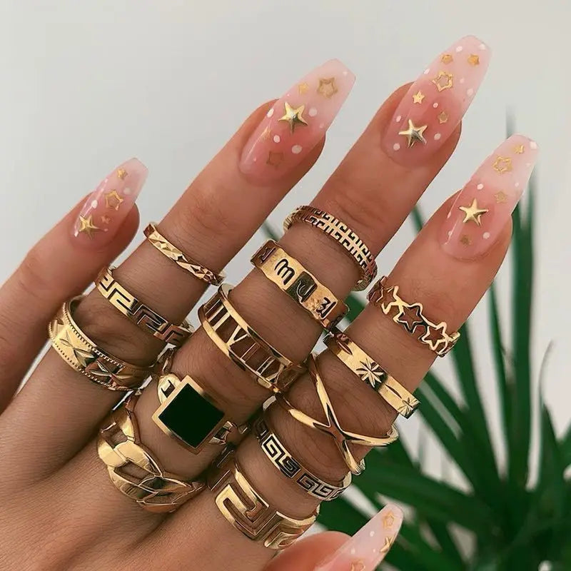 Bohemian Witchy Trendy Ring Sets - Blackthorn 31