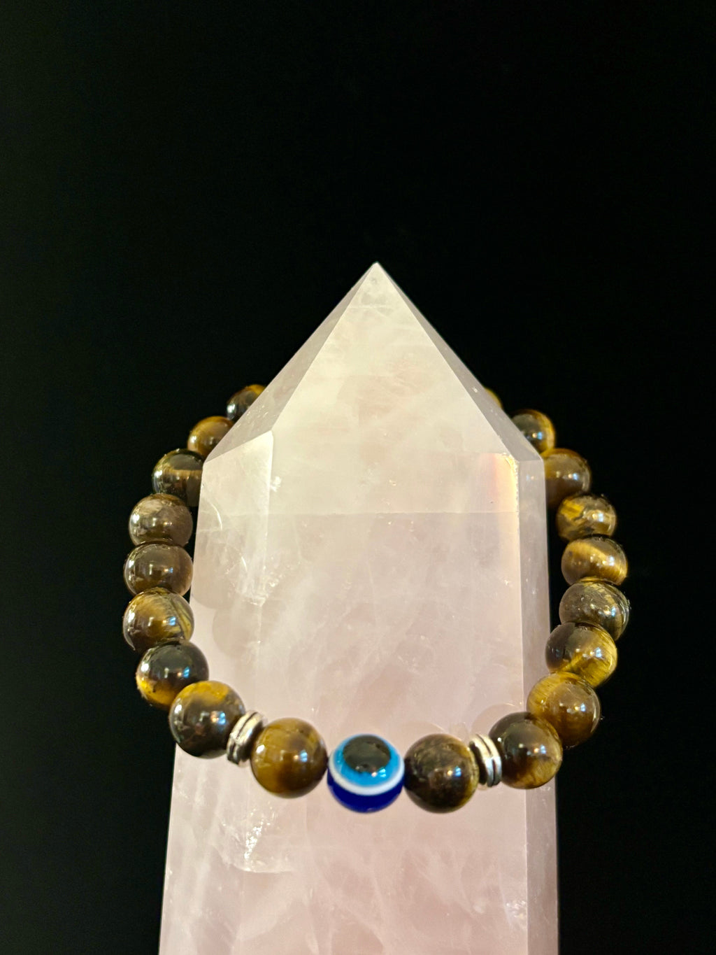 Evil Eye Style Beaded Bracelets – Handmade Natural Stone Protection - Blackthorn 31
