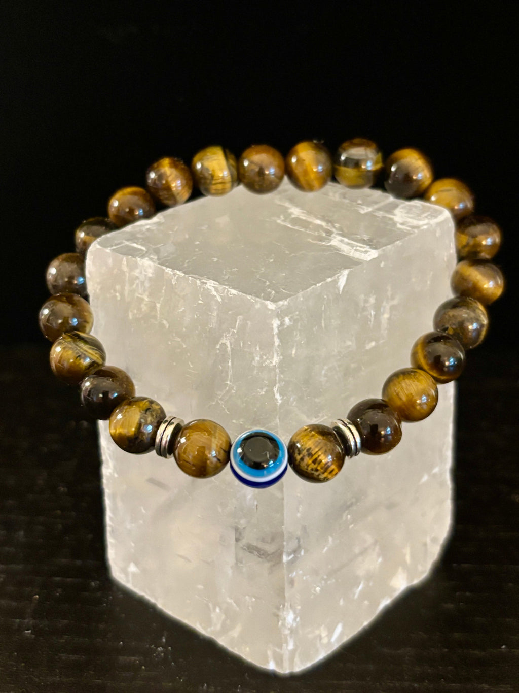 Evil Eye Style Beaded Bracelets – Handmade Natural Stone Protection - Blackthorn 31