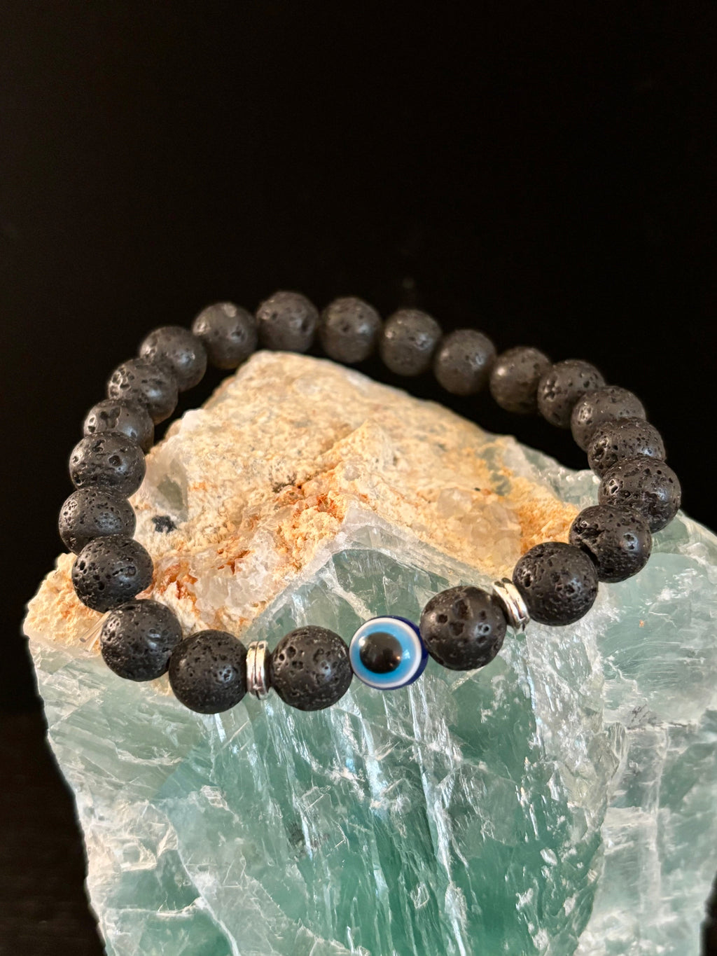 Evil Eye Style Beaded Bracelets – Handmade Natural Stone Protection - Blackthorn 31
