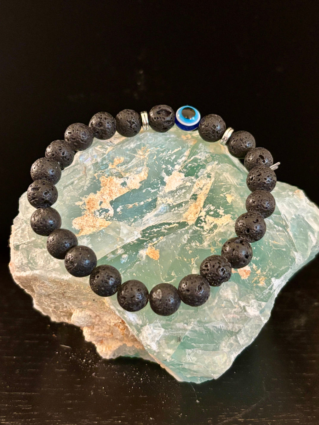 Evil Eye Style Beaded Bracelets – Handmade Natural Stone Protection - Blackthorn 31