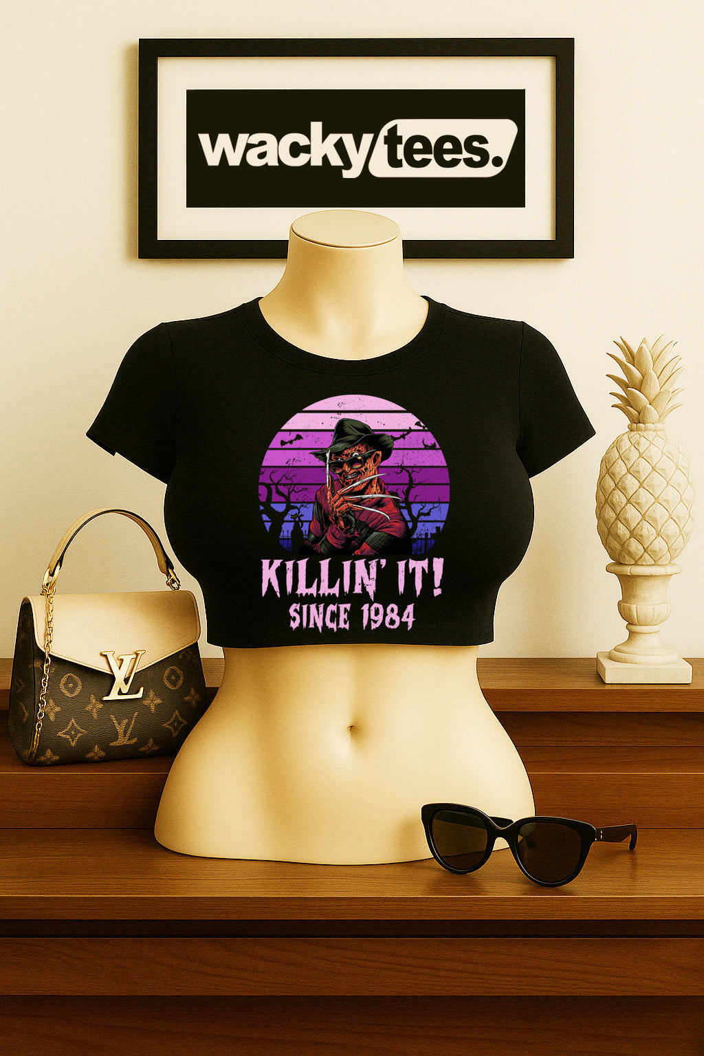 Killin It Since 84 Freddy Krueger Nightmare on Elm St Horror Terror Halloween Graphic Tee Shirt - Blackthorn 31