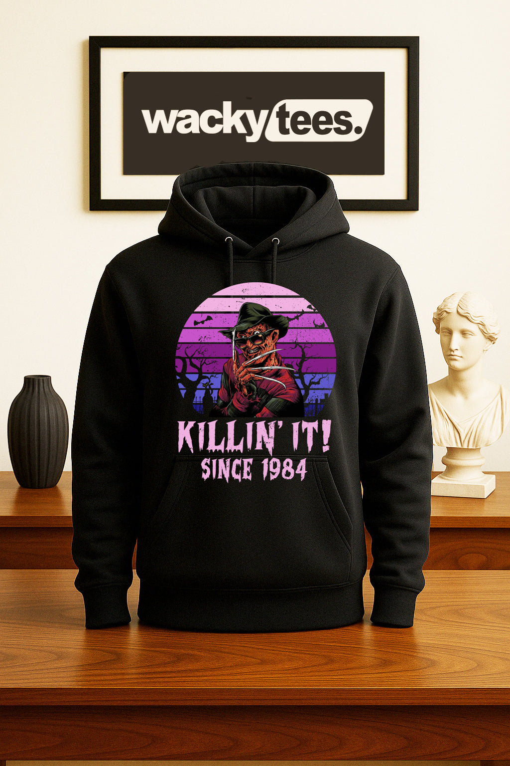 Killin It Since 84 Freddy Krueger Nightmare on Elm St Horror Terror Halloween Graphic Tee Shirt - Blackthorn 31