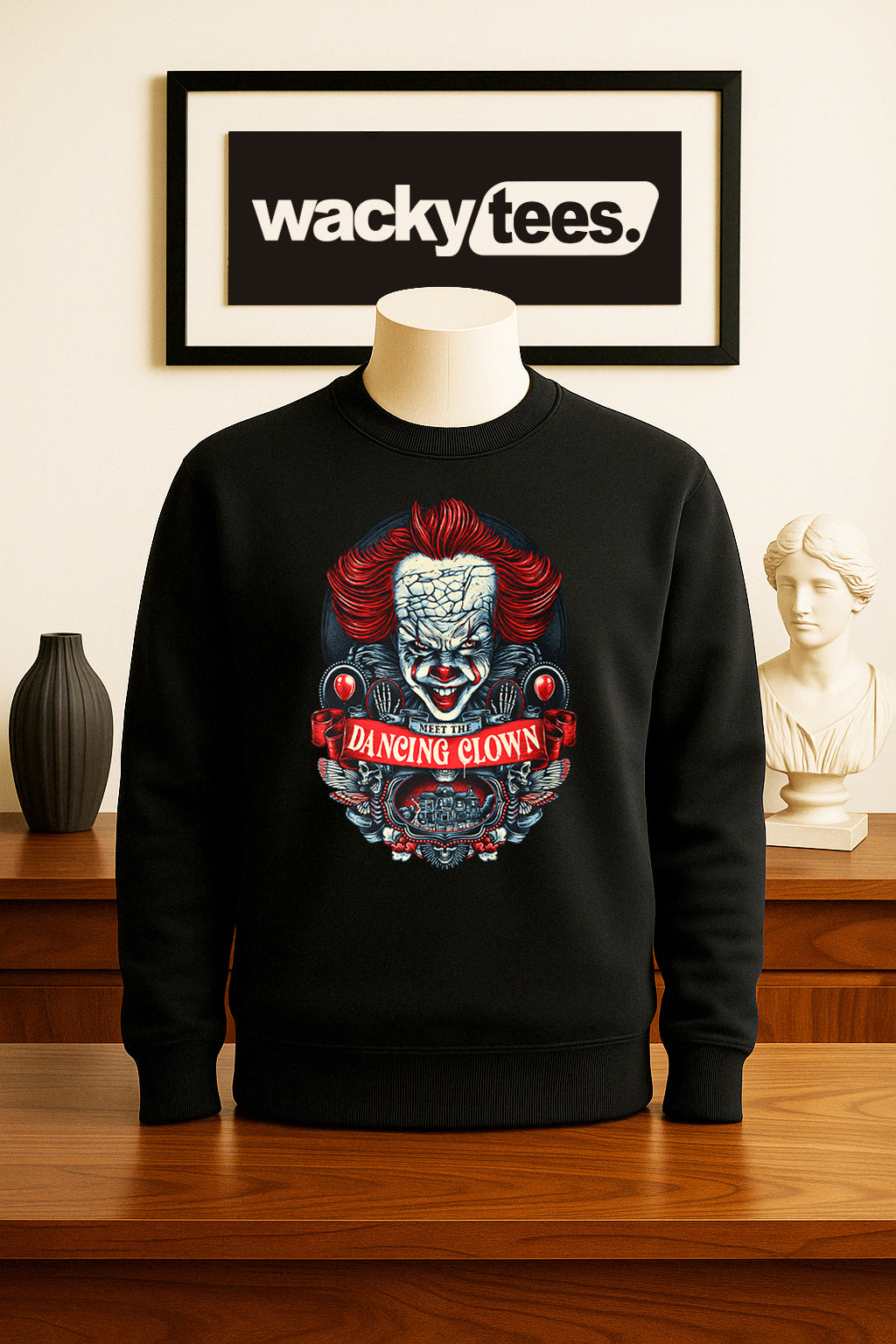 Meet The Dancing Clown Pennywise IT Horror Terror Halloween Graphic Tee Shirt - Blackthorn 31