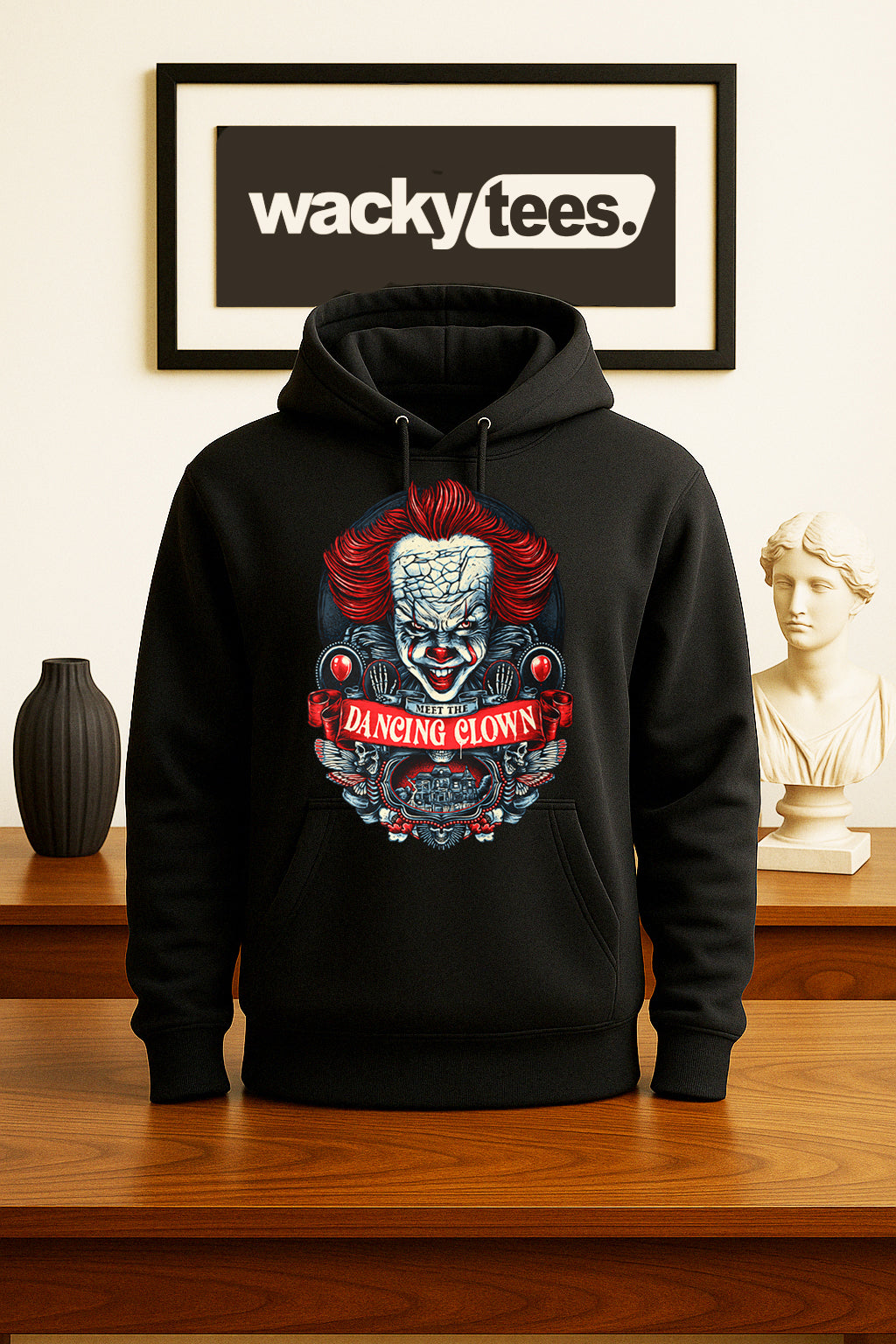 Meet The Dancing Clown Pennywise IT Horror Terror Halloween Graphic Tee Shirt - Blackthorn 31