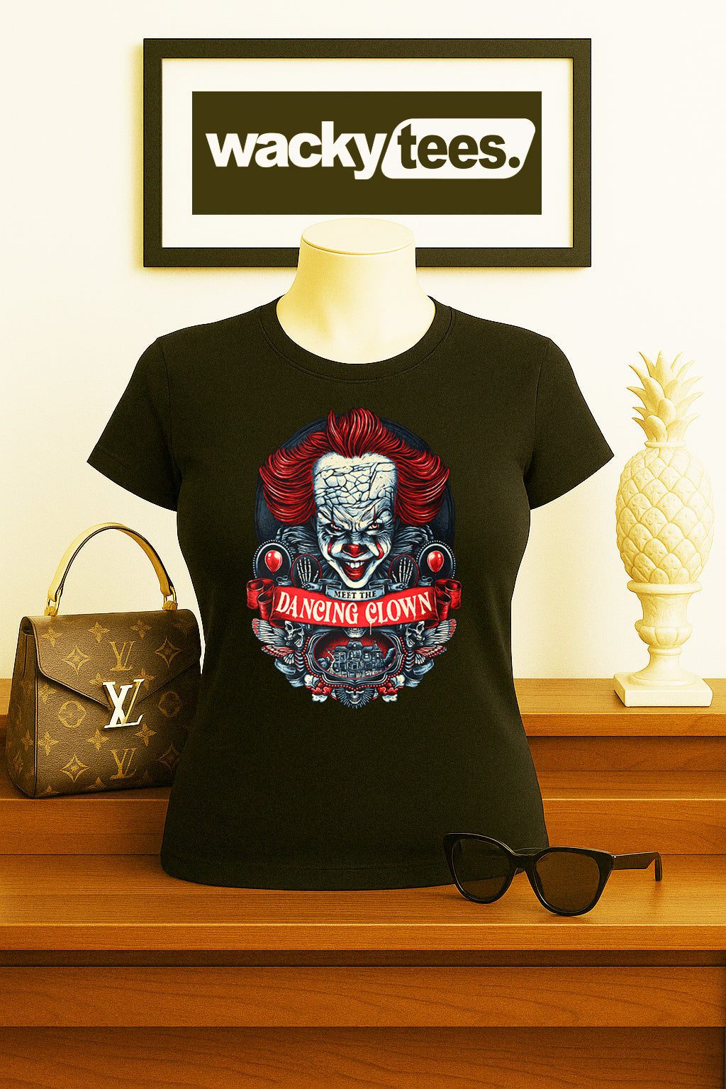 Meet The Dancing Clown Pennywise IT Horror Terror Halloween Graphic Tee Shirt - Blackthorn 31