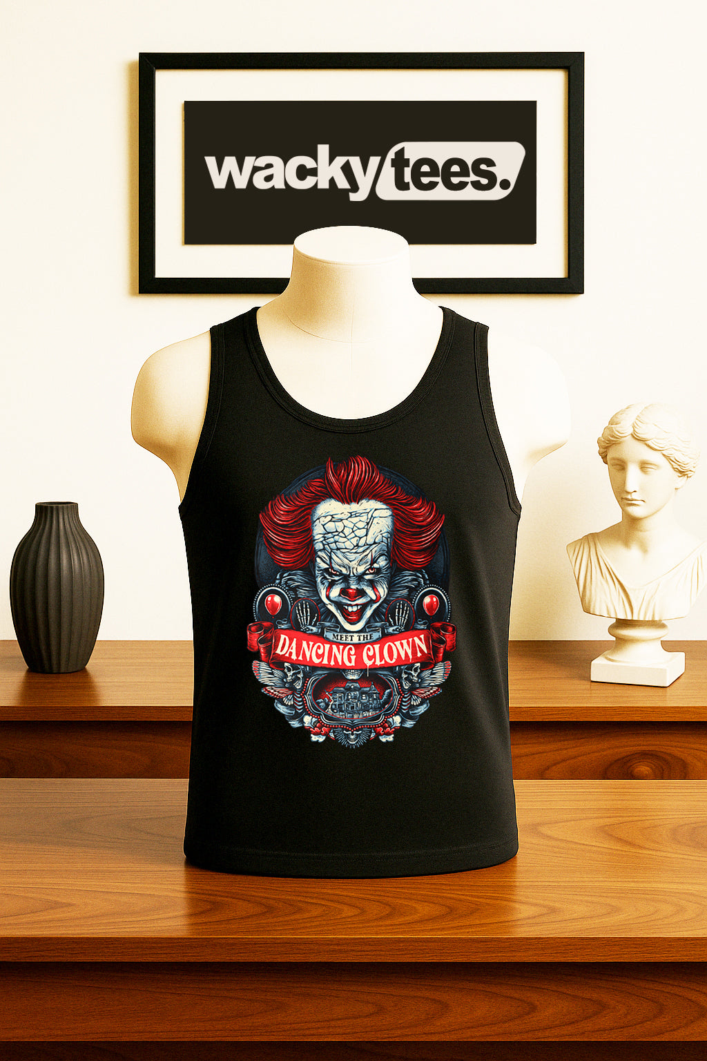 Meet The Dancing Clown Pennywise IT Horror Terror Halloween Graphic Tee Shirt - Blackthorn 31