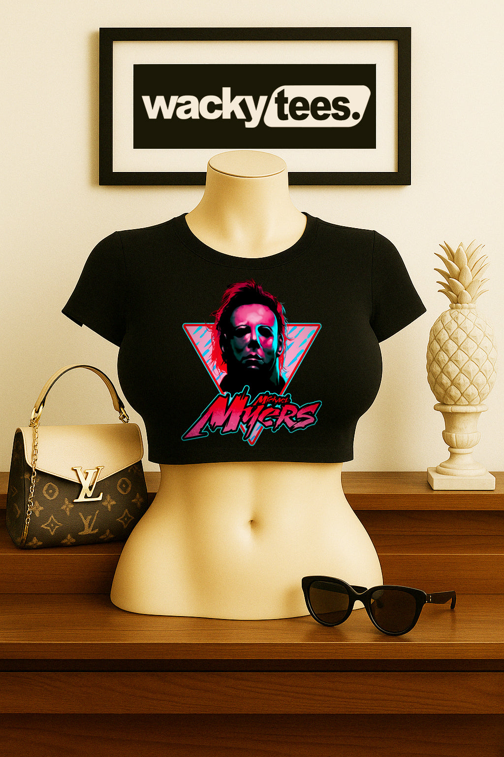 Michael Myers 80s style Horror Terror Halloween Graphic Tee Shirt - Blackthorn 31