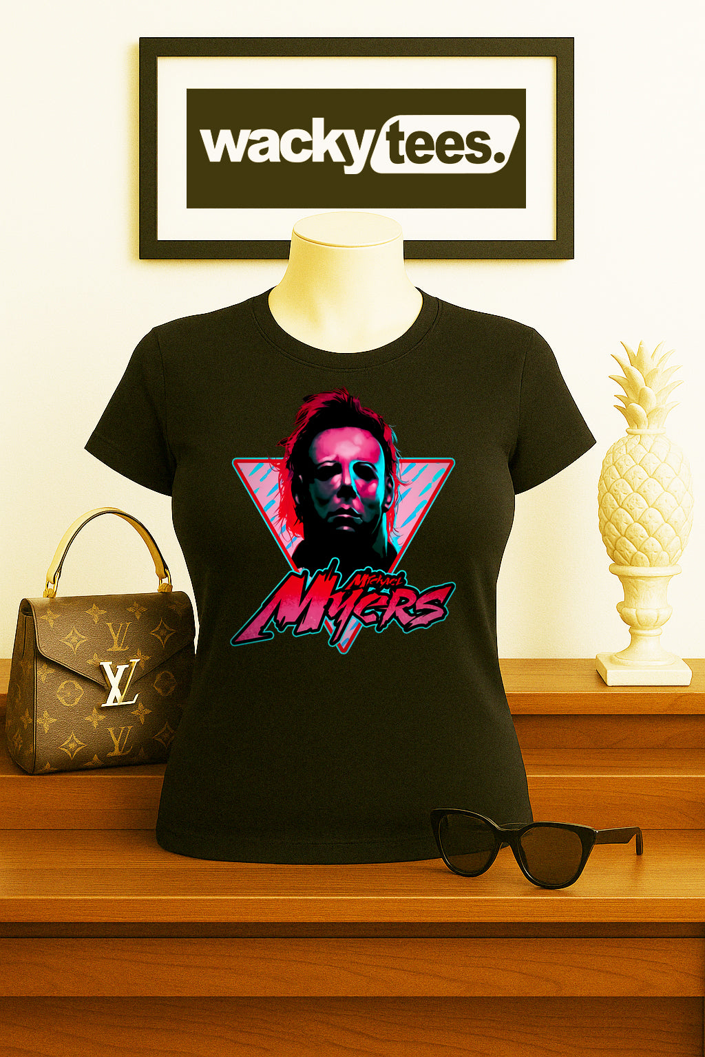 Michael Myers 80s style Horror Terror Halloween Graphic Tee Shirt - Blackthorn 31